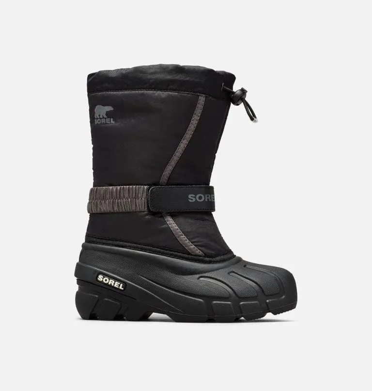 Sorel Kids Flurry Winter Boots- Black/ City Grey
