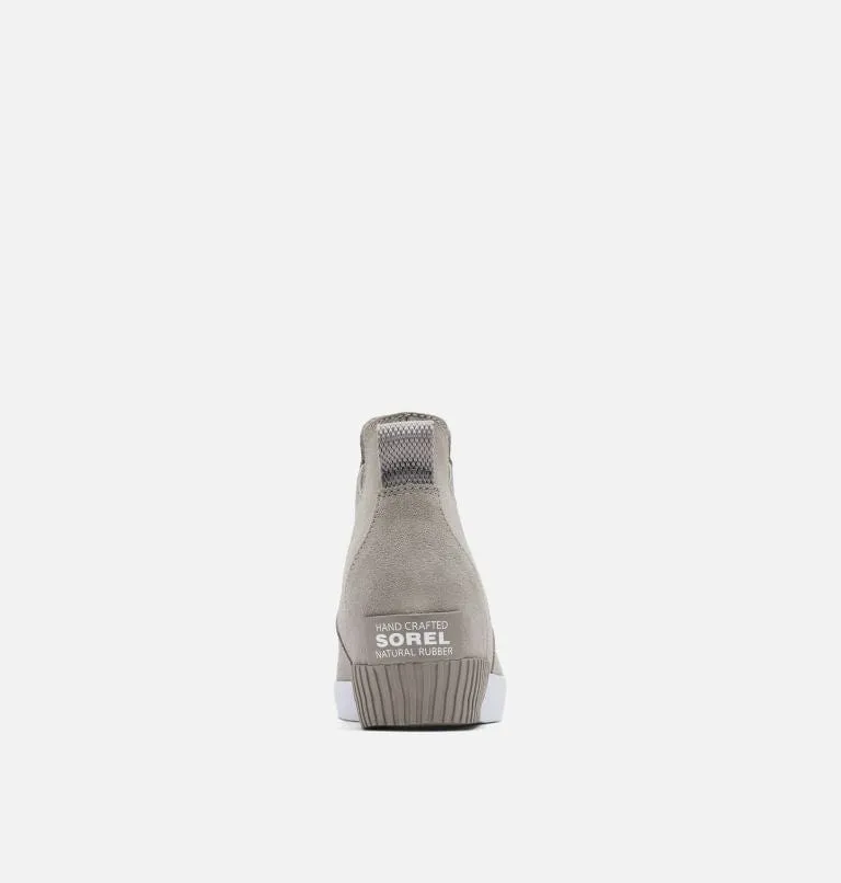 Sorel Women's Out N About Slip-On Wedge Boots- Chrome Grey