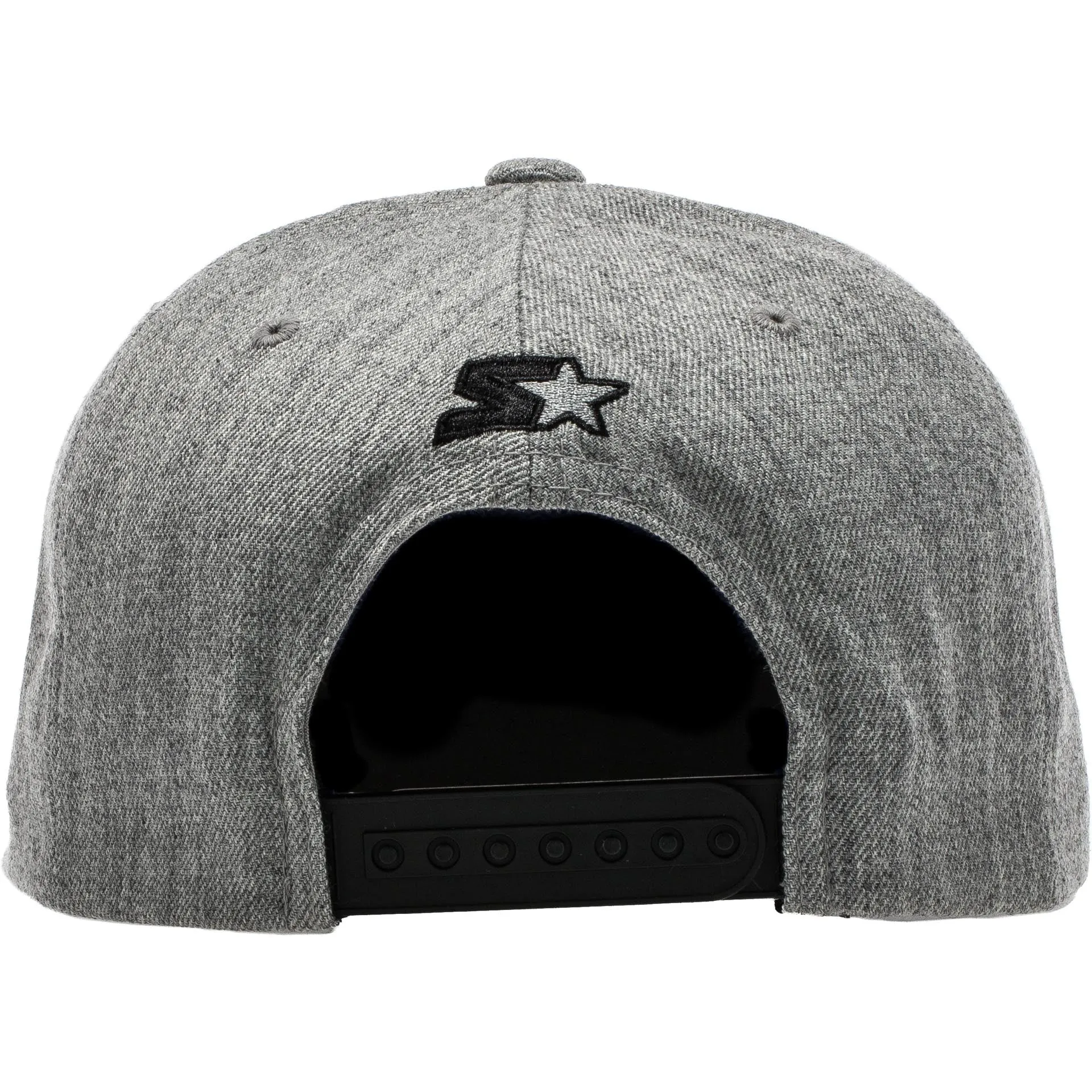 Stacked Logo Snapback Hat - Grey