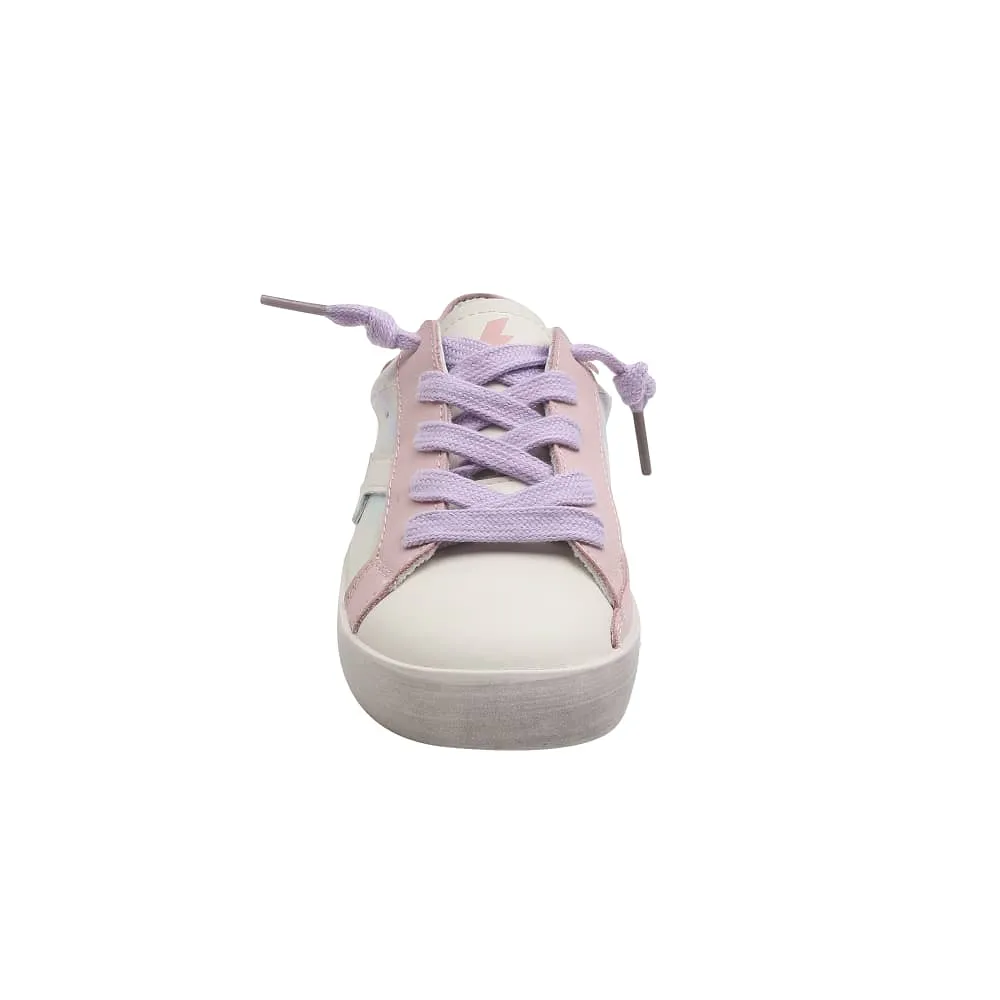 STACY PASTEL CHECKERED LIGHTNING BOLT SNEAKERS