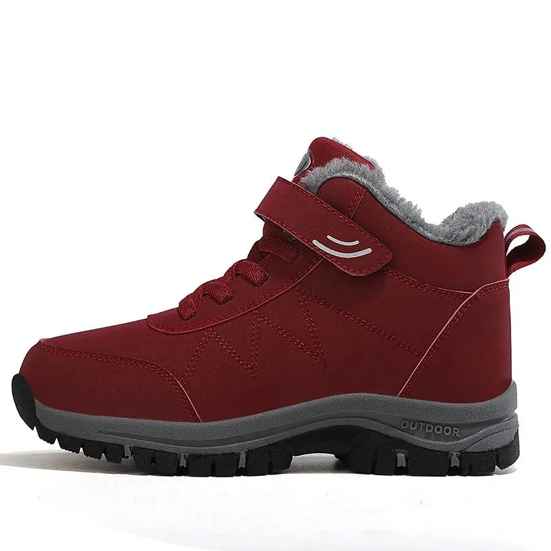 Super Warm Winter Women Boots Platfrom Sneakers Leather Boots Men Outdoor Shoes Waterproof Women Snow Boots Ankle Hombres Botas