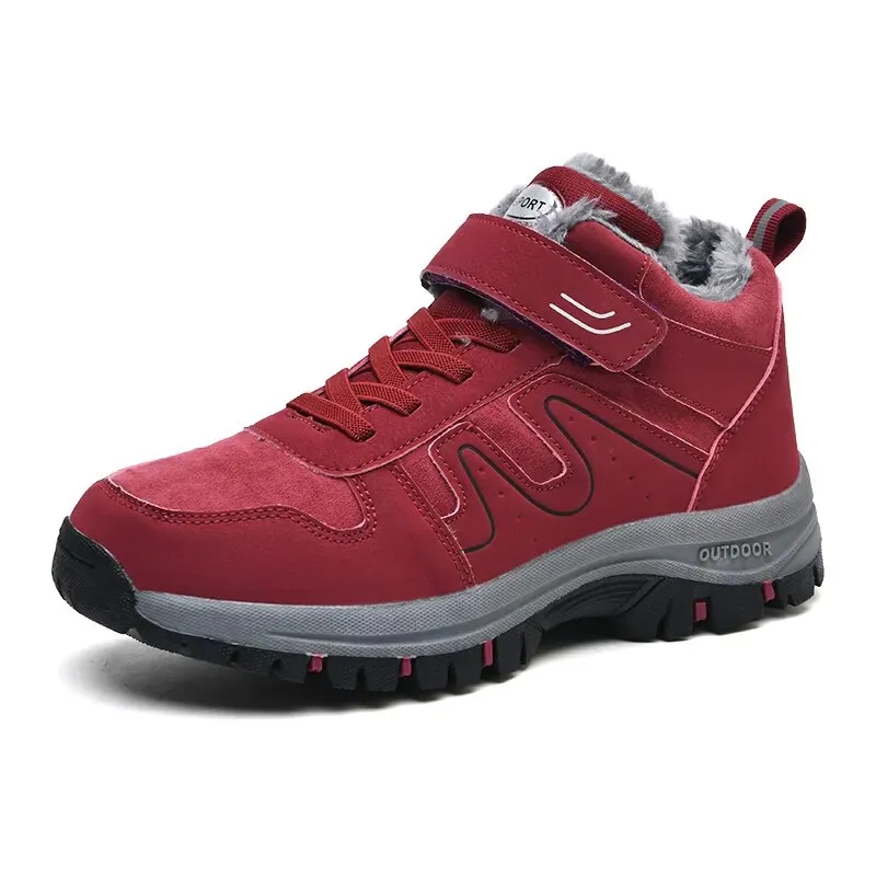 Super Warm Winter Women Boots Platfrom Sneakers Leather Boots Men Outdoor Shoes Waterproof Women Snow Boots Ankle Hombres Botas
