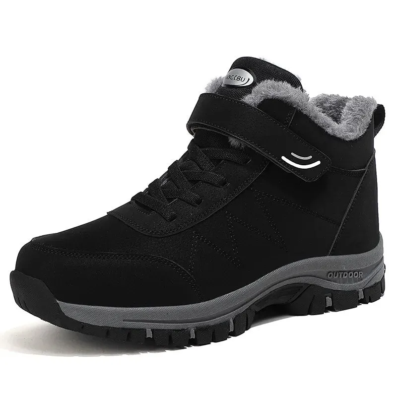 Super Warm Winter Women Boots Platfrom Sneakers Leather Boots Men Outdoor Shoes Waterproof Women Snow Boots Ankle Hombres Botas
