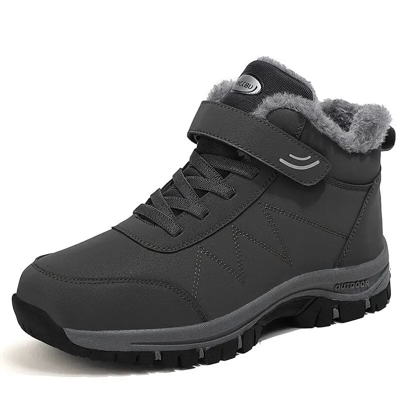Super Warm Winter Women Boots Platfrom Sneakers Leather Boots Men Outdoor Shoes Waterproof Women Snow Boots Ankle Hombres Botas
