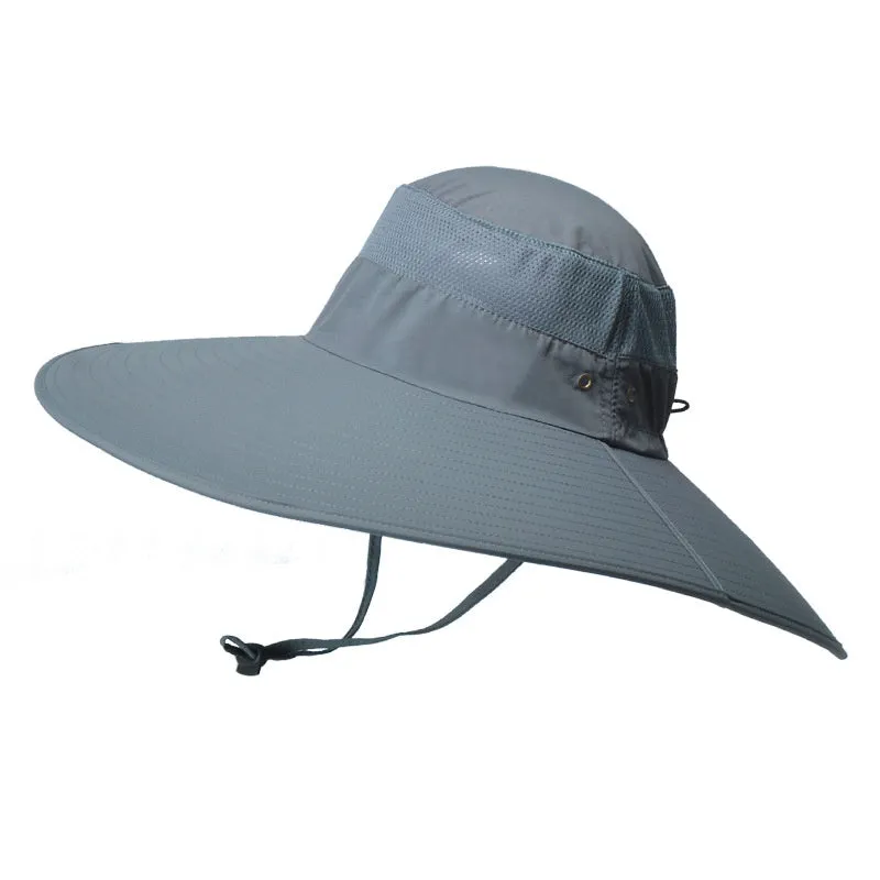 Super Wide Brim Bucket Hat UPF50  Waterproof Sun Hat