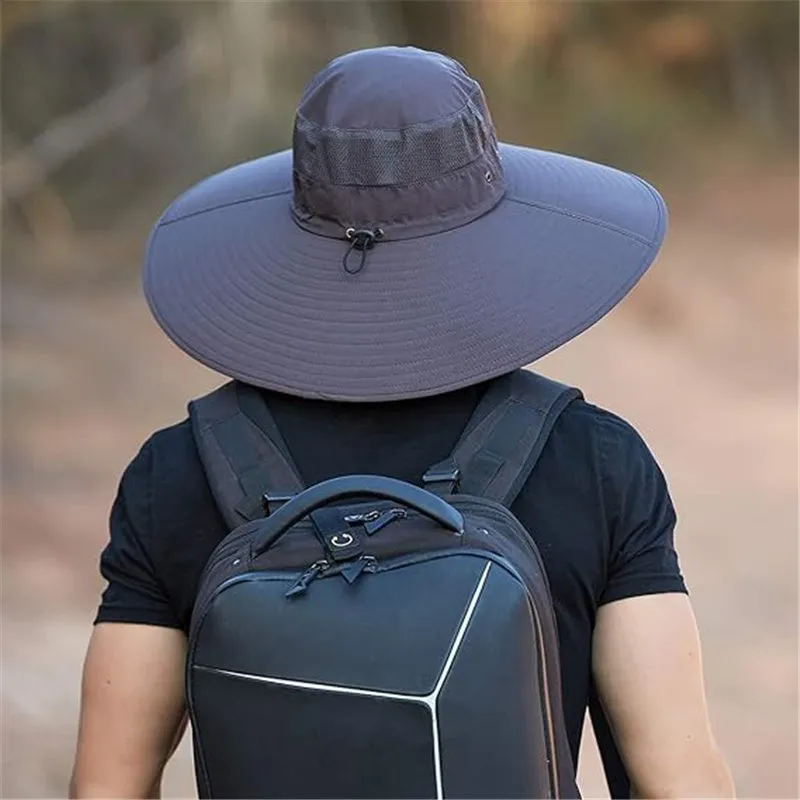 Super Wide Brim Bucket Hat UPF50  Waterproof Sun Hat