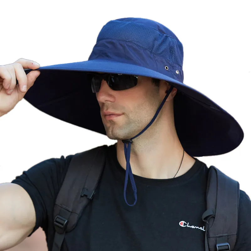 Super Wide Brim Bucket Hat UPF50  Waterproof Sun Hat