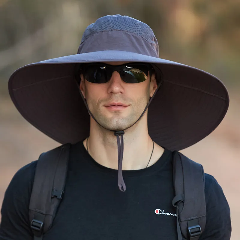 Super Wide Brim Bucket Hat UPF50  Waterproof Sun Hat