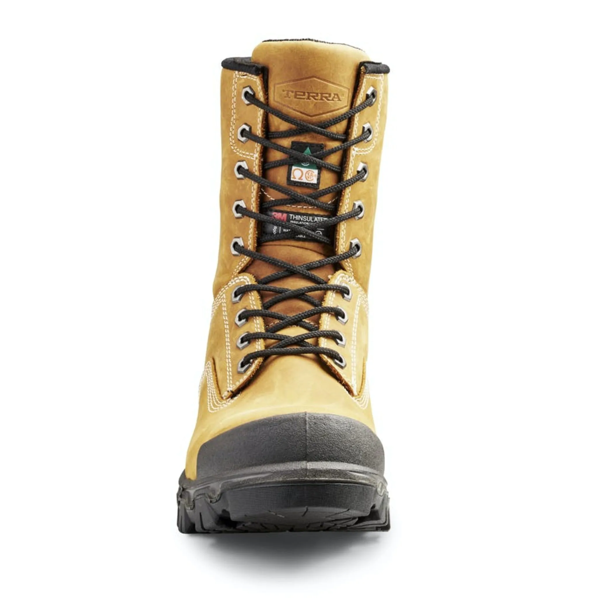 Terra Men's Safety Work Boots Sentry 2020 8" Leather Waterproof with KRYPTOE™ Safety Toe | Sizes 7-15