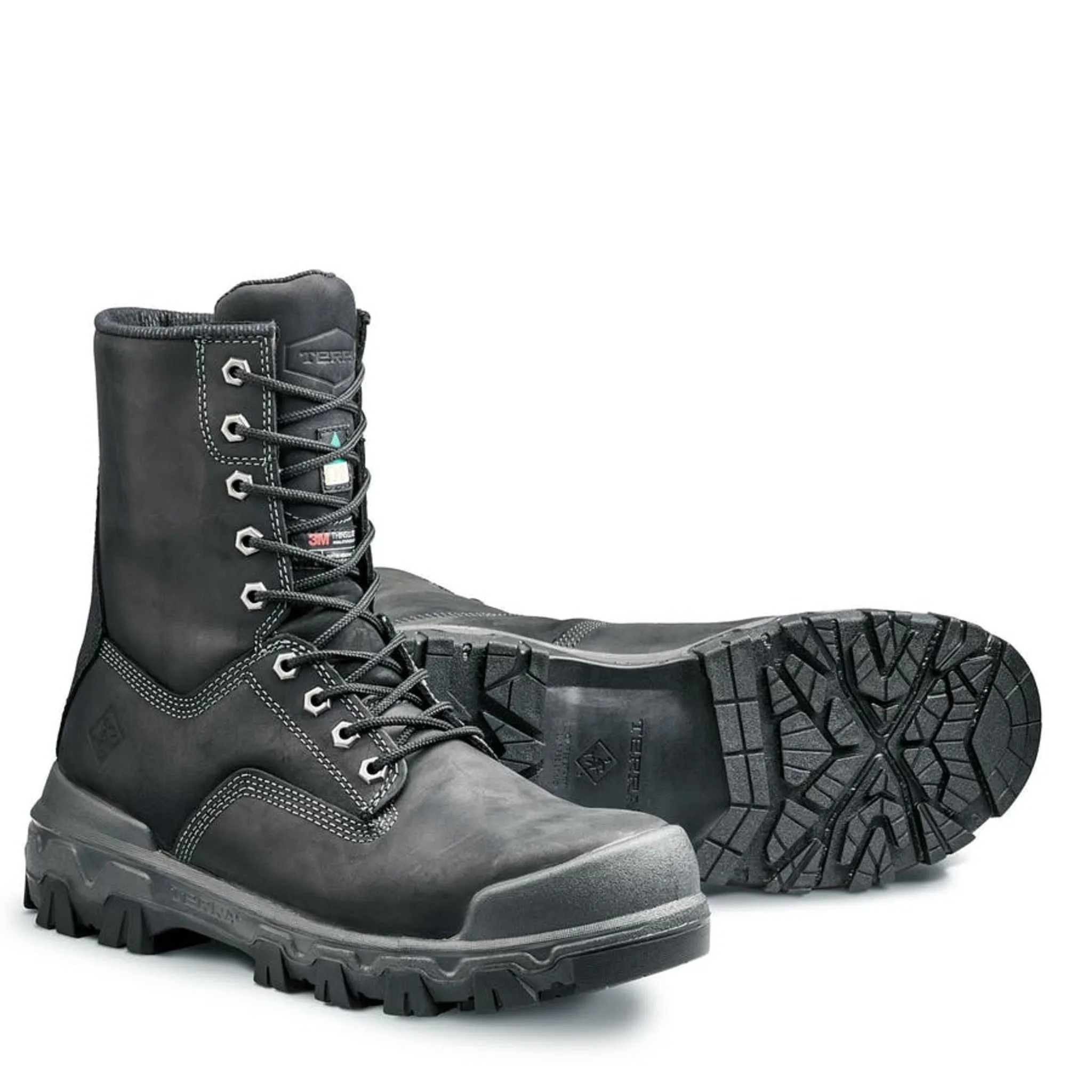 Terra Men's Safety Work Boots Sentry 2020 8" Leather Waterproof with KRYPTOE™ Safety Toe | Sizes 7-15