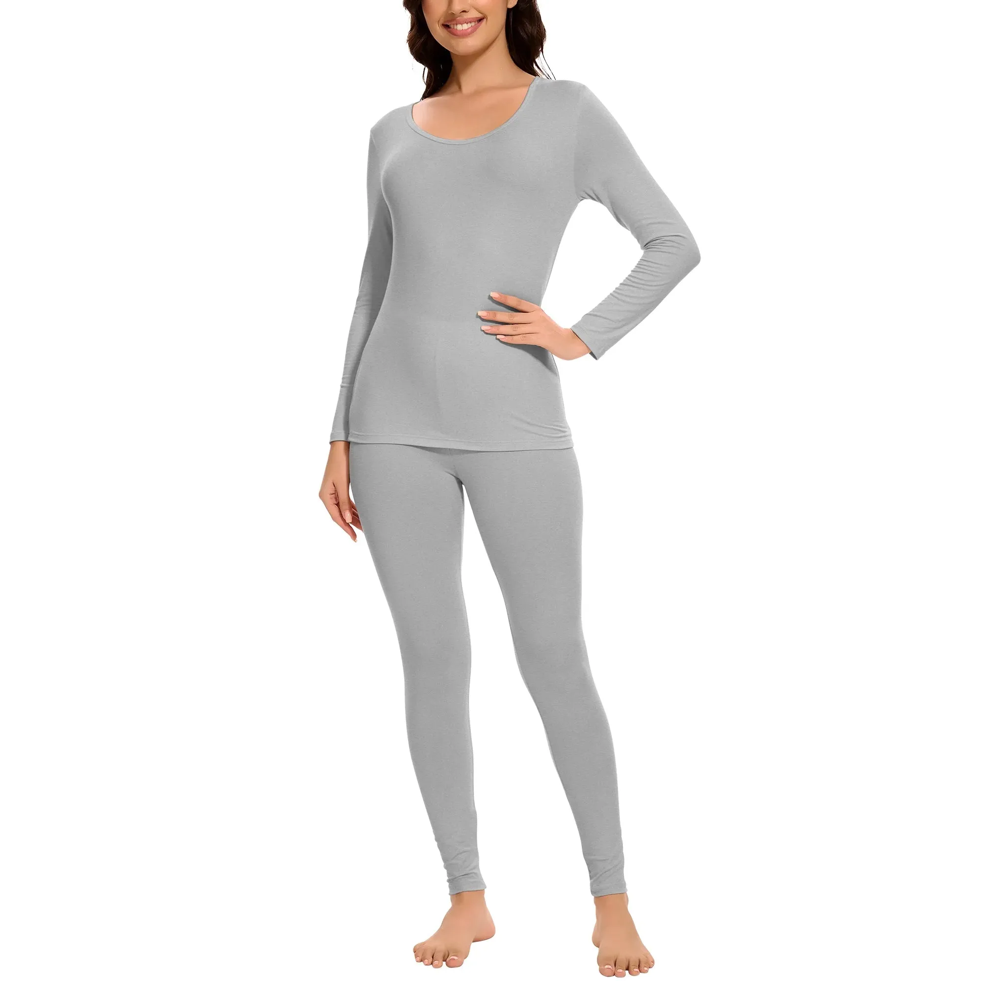 Thermal Set 2 Women Grey
