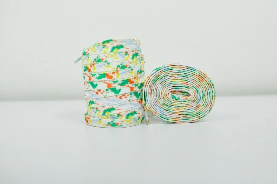 Tie Dye Laces- Multi Color | Jordan Laces | Kicks Machine