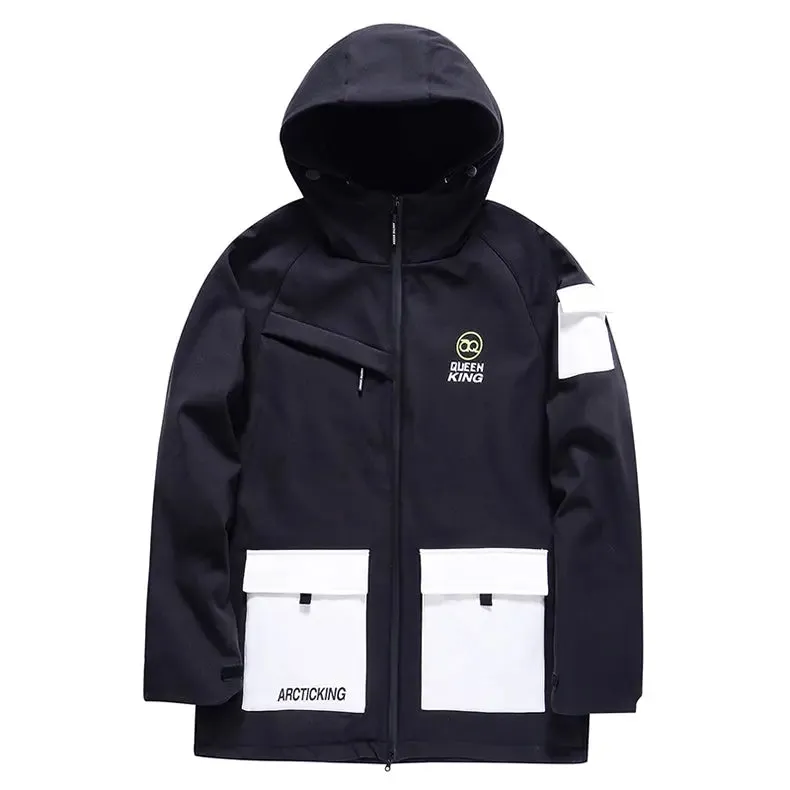 Unisex Mountain Adventure Snow Jacket Side Zipper Design Snow Coat
