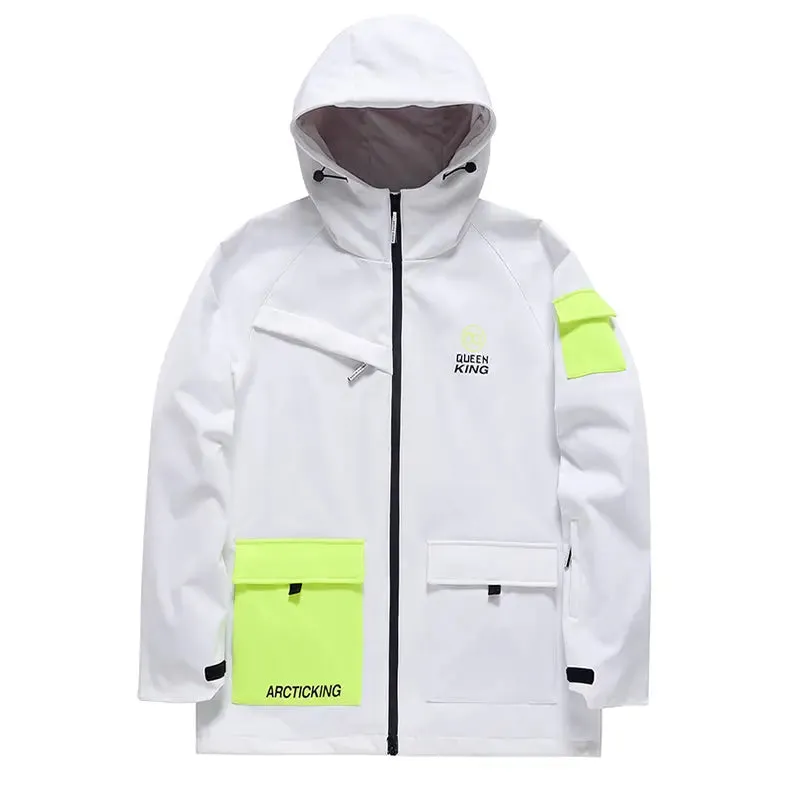 Unisex Mountain Adventure Snow Jacket Side Zipper Design Snow Coat