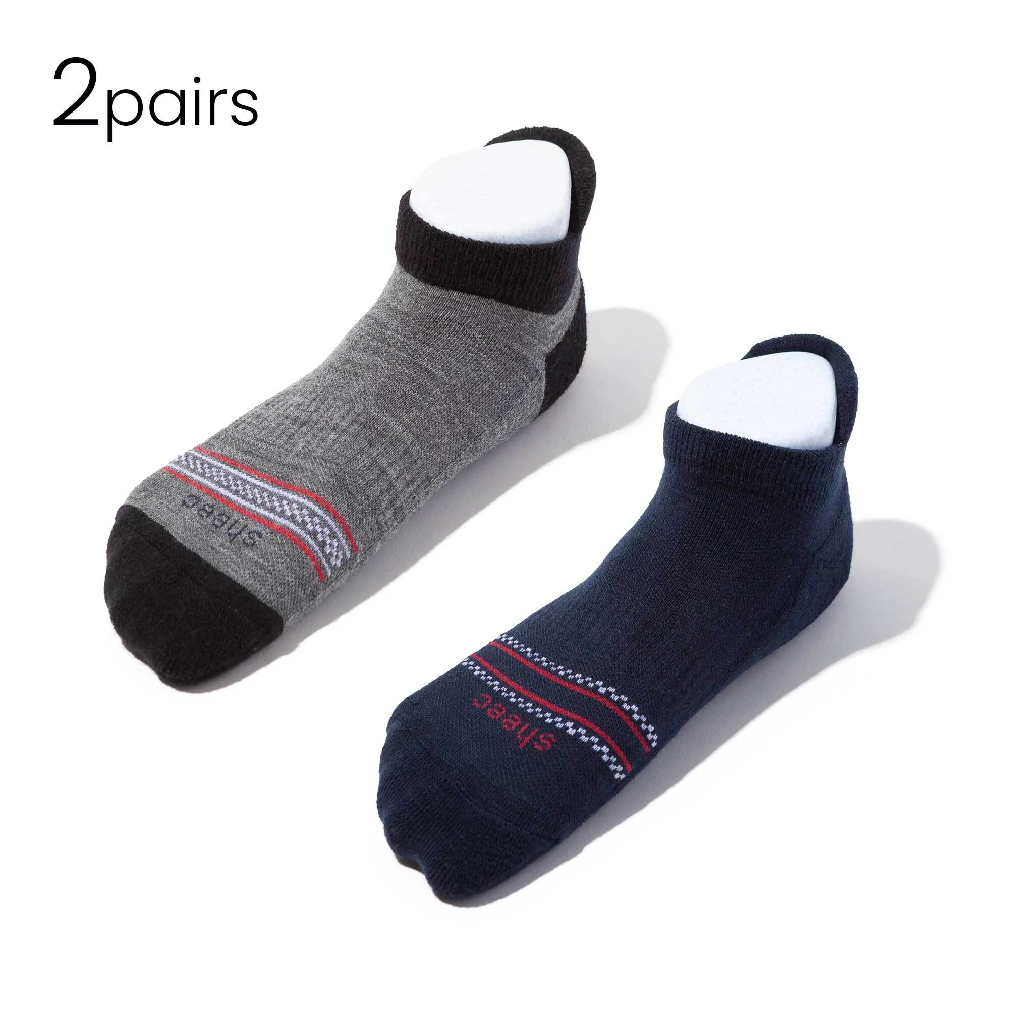 Wool Socks | No-Show Youth Merino Wool Socks | Sheec - Bundle 2Pairs