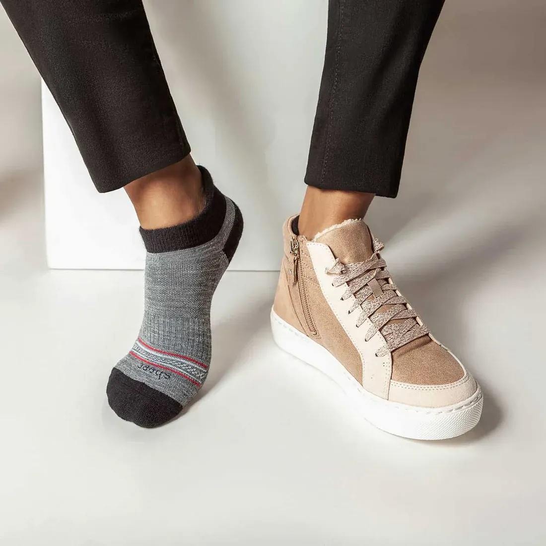 Wool Socks | No-Show Youth Merino Wool Socks | Sheec - Bundle 2Pairs